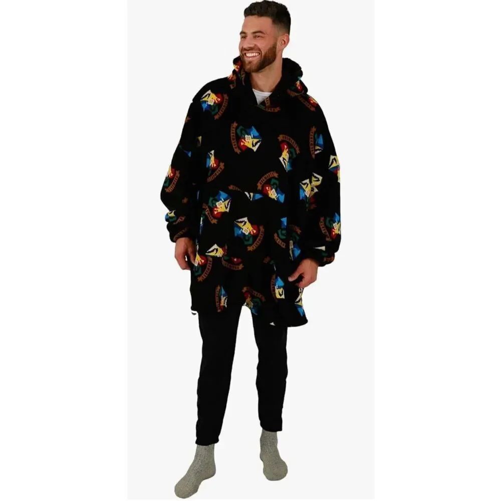 Adult Harry Potter Hogwarts Oversized Hoodie Blanket Wearable Blanket-OSFA